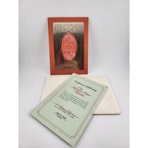 1978 Franklin Mint Victorian Silver Valentine w/COA & Envelope Sterling